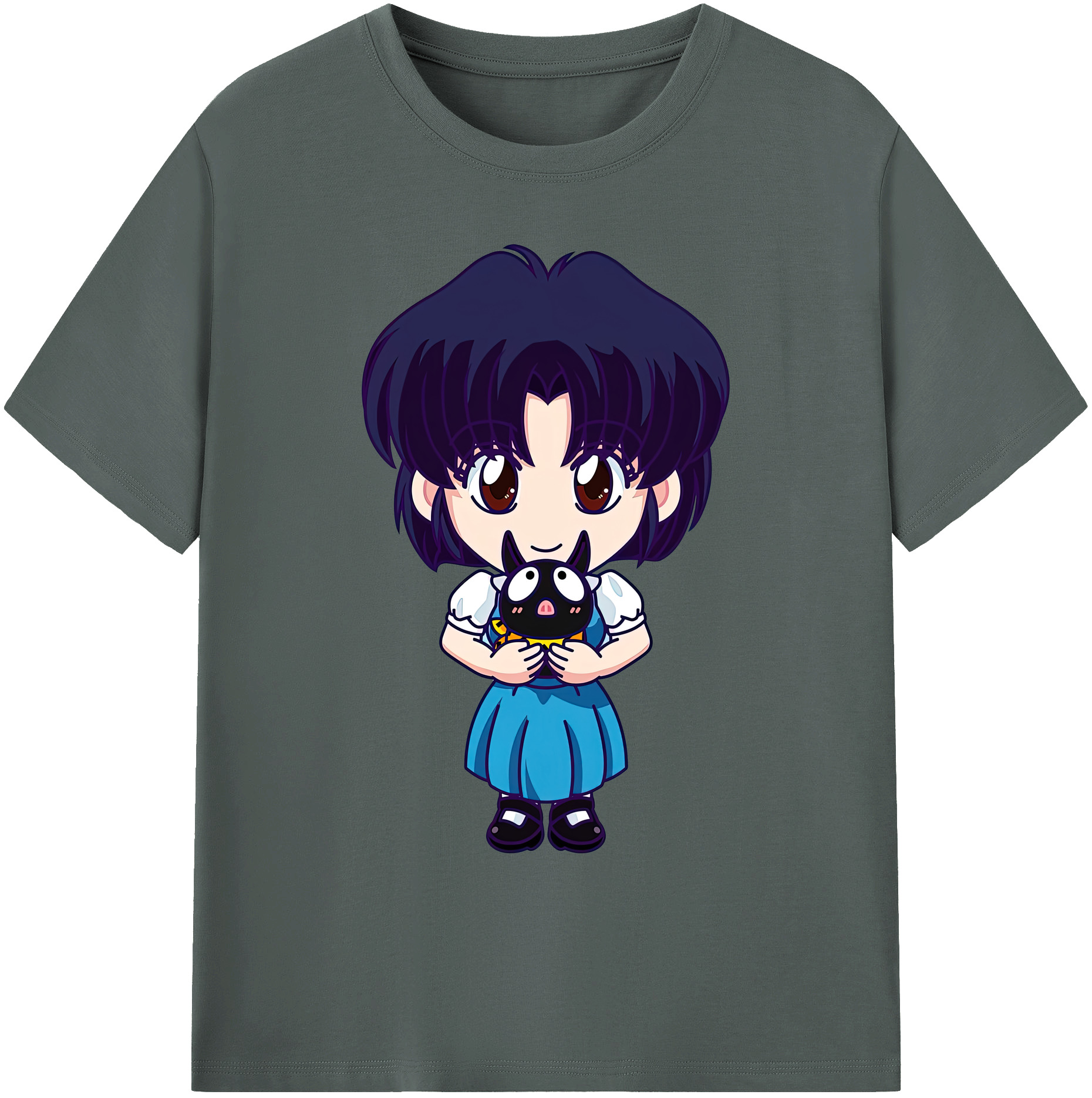 （画像用） 美少女戦士セーラームーン 水野 亜美 みずの あみ Sailor Moon Mizuno Ami 綿100％ メンズ半袖Tシャツ｜肌触りやわらか＆通気性